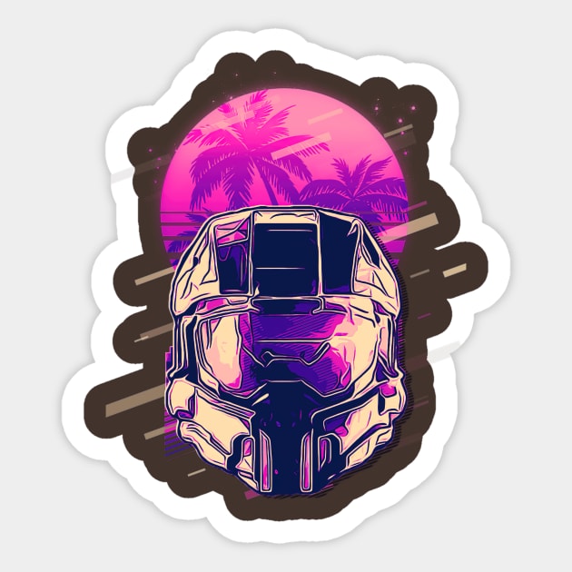 Halo Master Chief Sticker by custommagenta